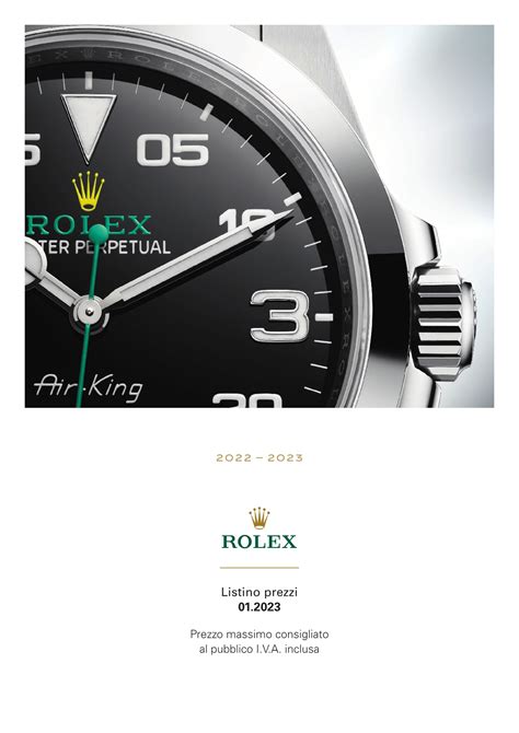 rolex listino ufficiale 2018|new rolex watches 2022.